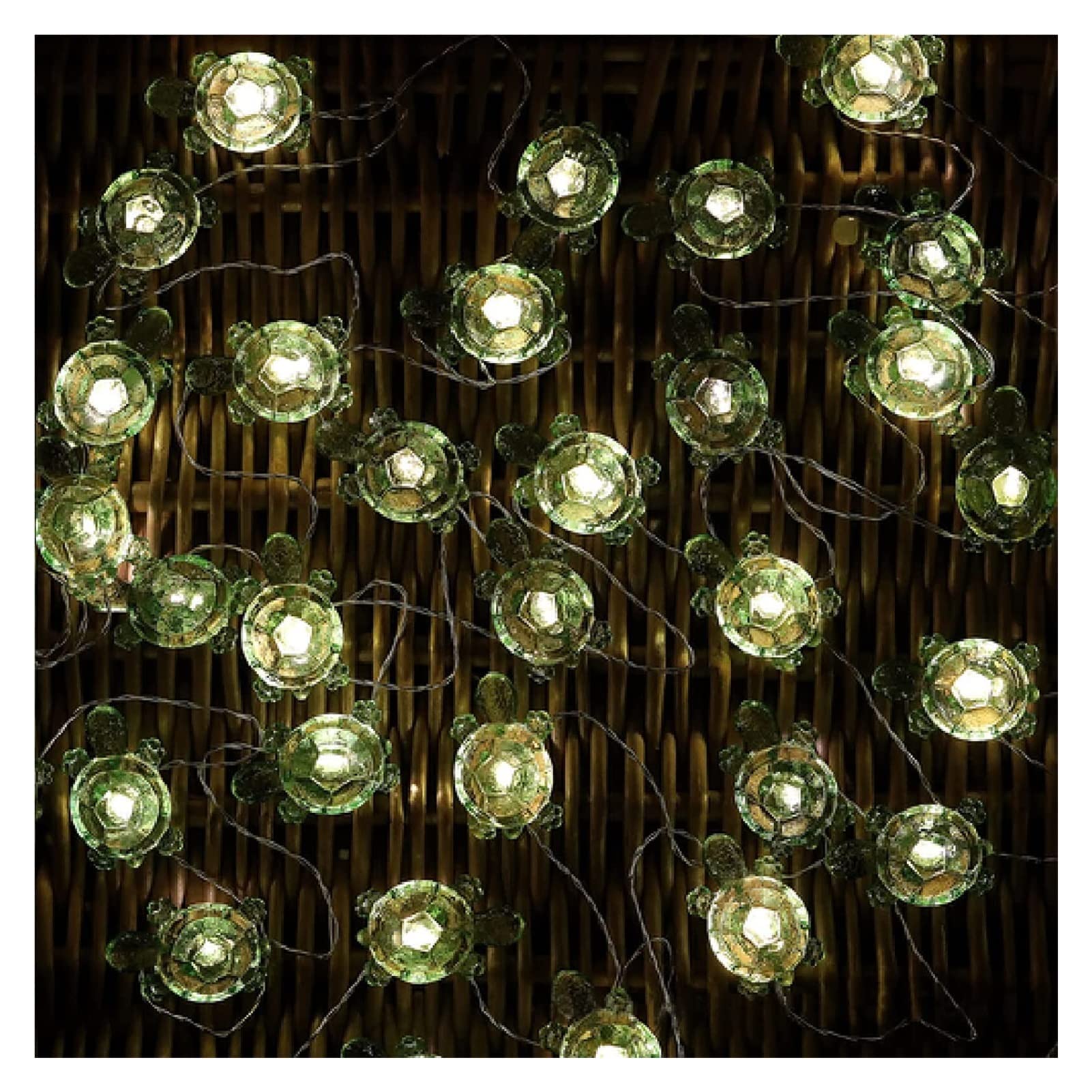 Dekorative Lichterkette mit Schildkrötenmotiv und Fernbedienung, nautischem Thema for Hochzeit, Schlafzimmer, Party, Geburtstag(M(13.1ft))