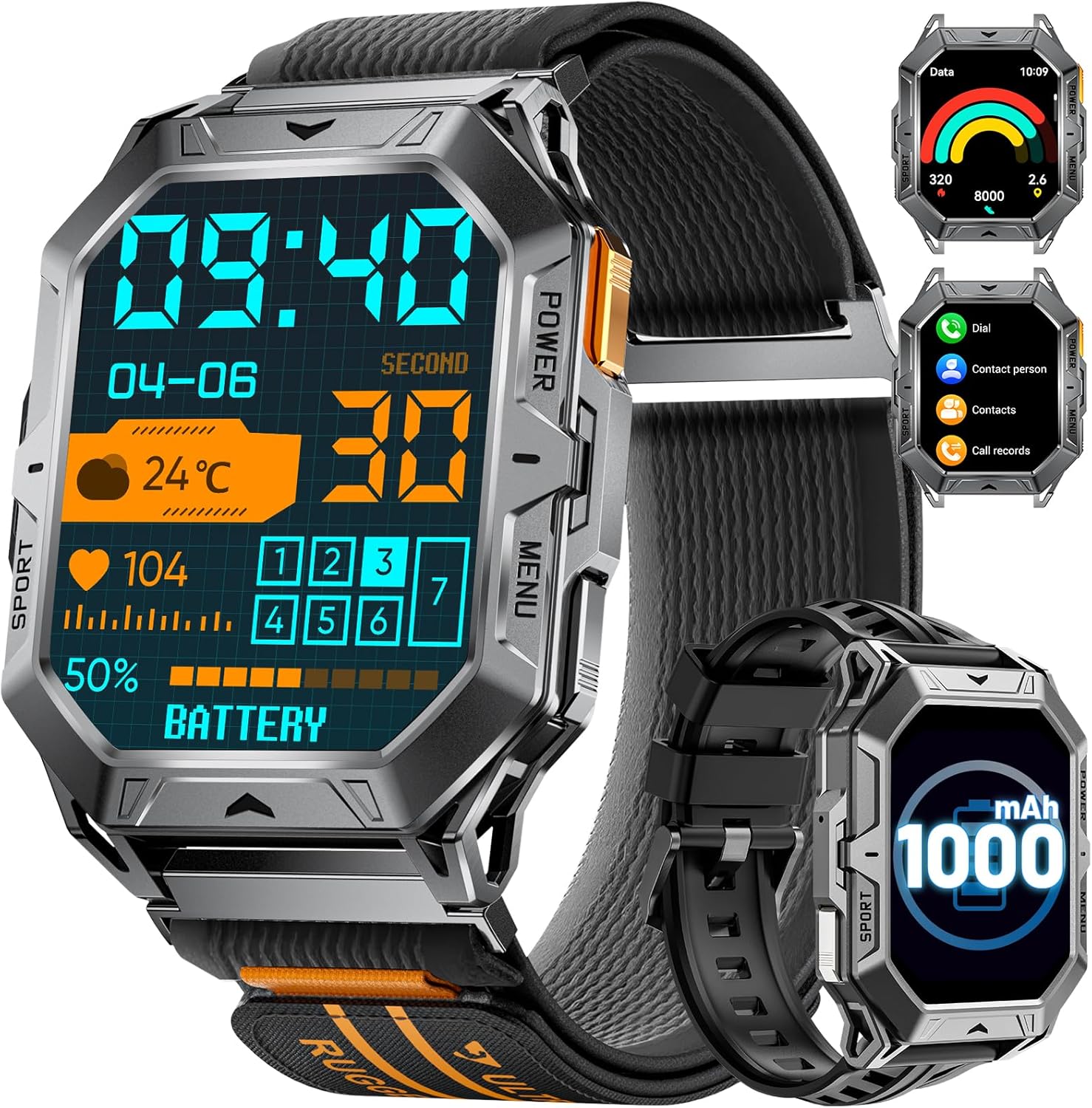 Smart watch con più modalà sportive, può effettuare e Smart watch con più modalà sportive, può effettuare e