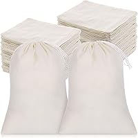 Tatuo 200 Pack Muslin Drawstring Bags 3x4 Inch Cotton Pouches for Jewelry Tea Wedding Favors Crafts Storage