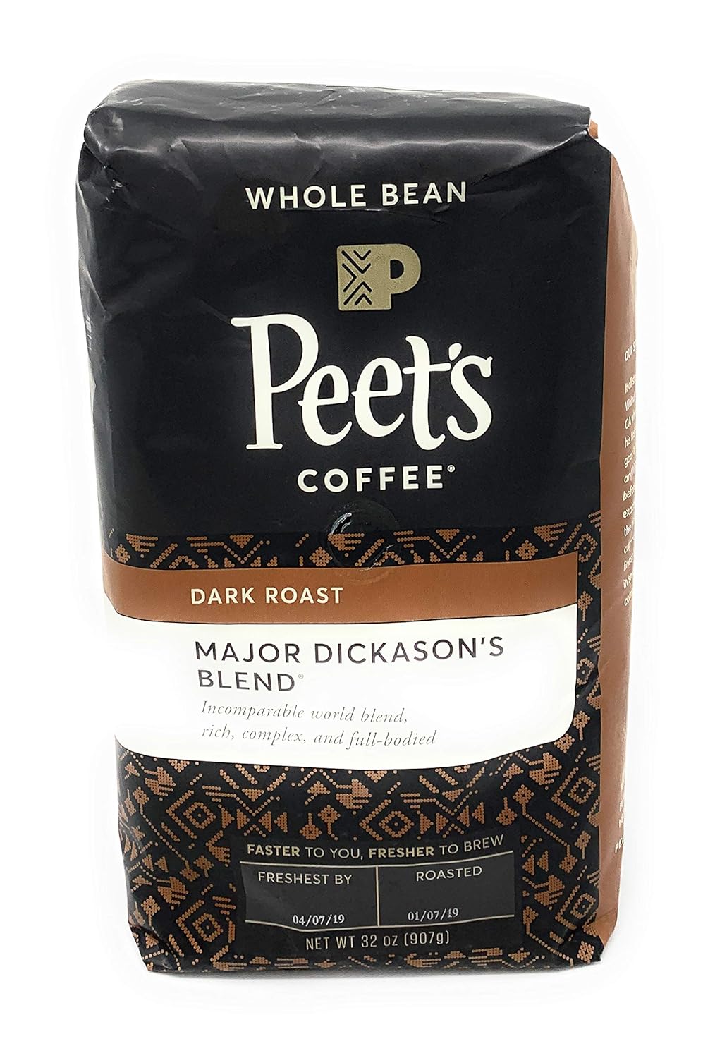 Peets Coffee, Major Dickason's Blend, Whole Bean 32oz