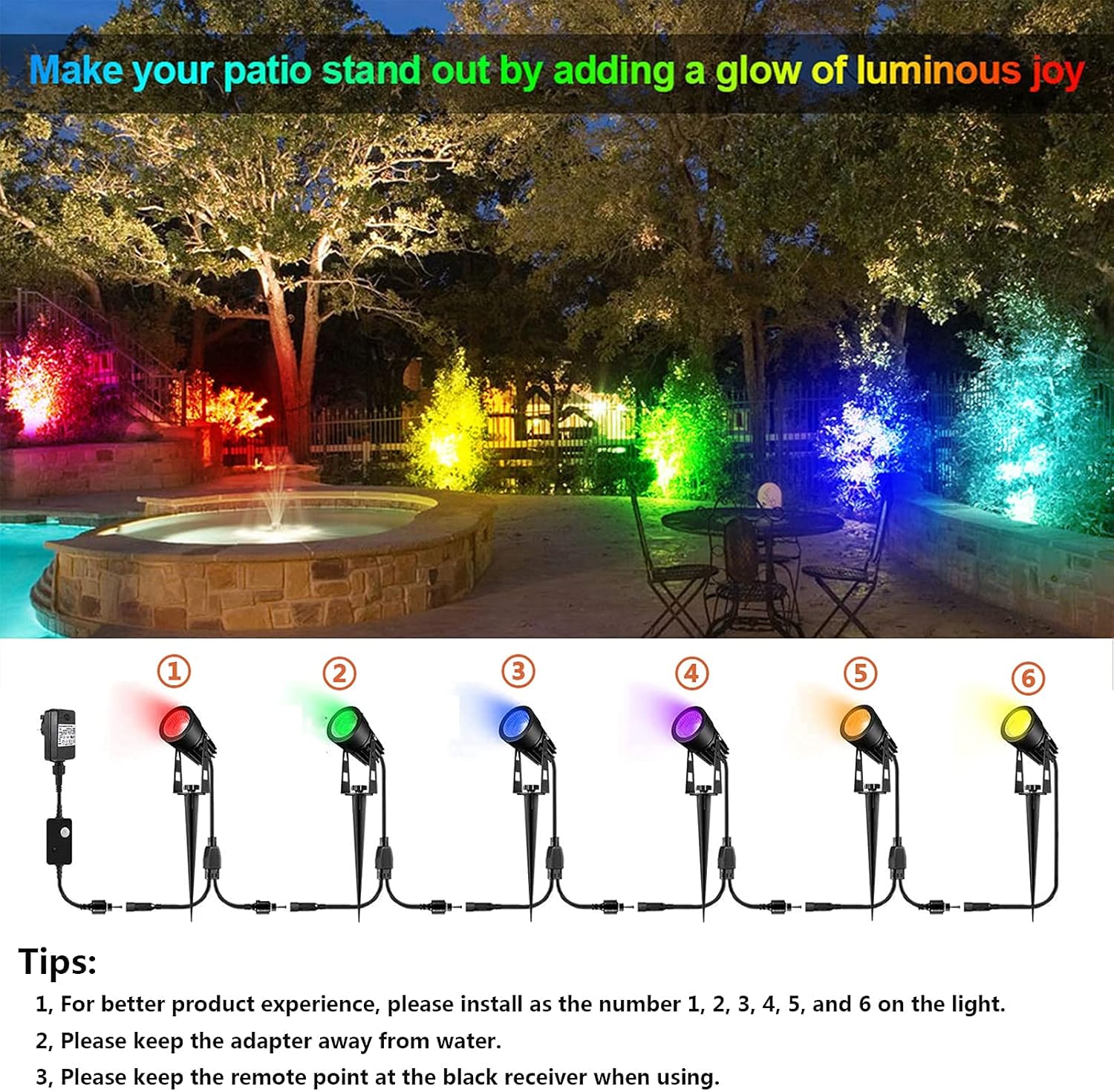 Bеѕt Cуbеr Mоndау 🔥 ALOVECO Landscape Lighting, 3W 12V RGB Remote Control LED Landscape Lights with Transformer 16 Colors Changing Waterproof Garden Lights COB LED Spotlight Outdoor for Yard Garden Driveway, 6 Pack Suреr Brаndѕ ALOVECO Landscape Lighting, 3W 12V RGB Remote Control LED Landscape Lights with Transformer 16 Colors Changing Waterproof Garden Lights COB LED Spotlight Outdoor for Yard Garden Driveway, 6 Pack