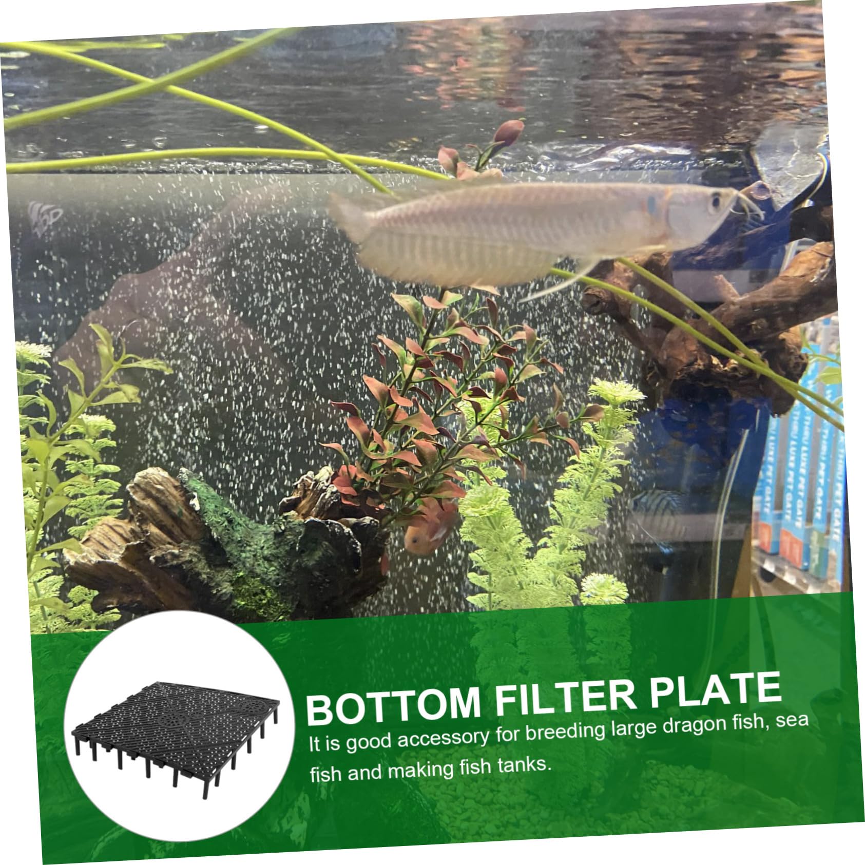 40 Piezas Placa De Filtro Aquasoil Pecera Filtro De Acuario Tanque De Peces De Filtro 4 Pies Esponja Placas De Filtro De Grava Plato De Pescado De PVC Caja De Acuario Meseta Black