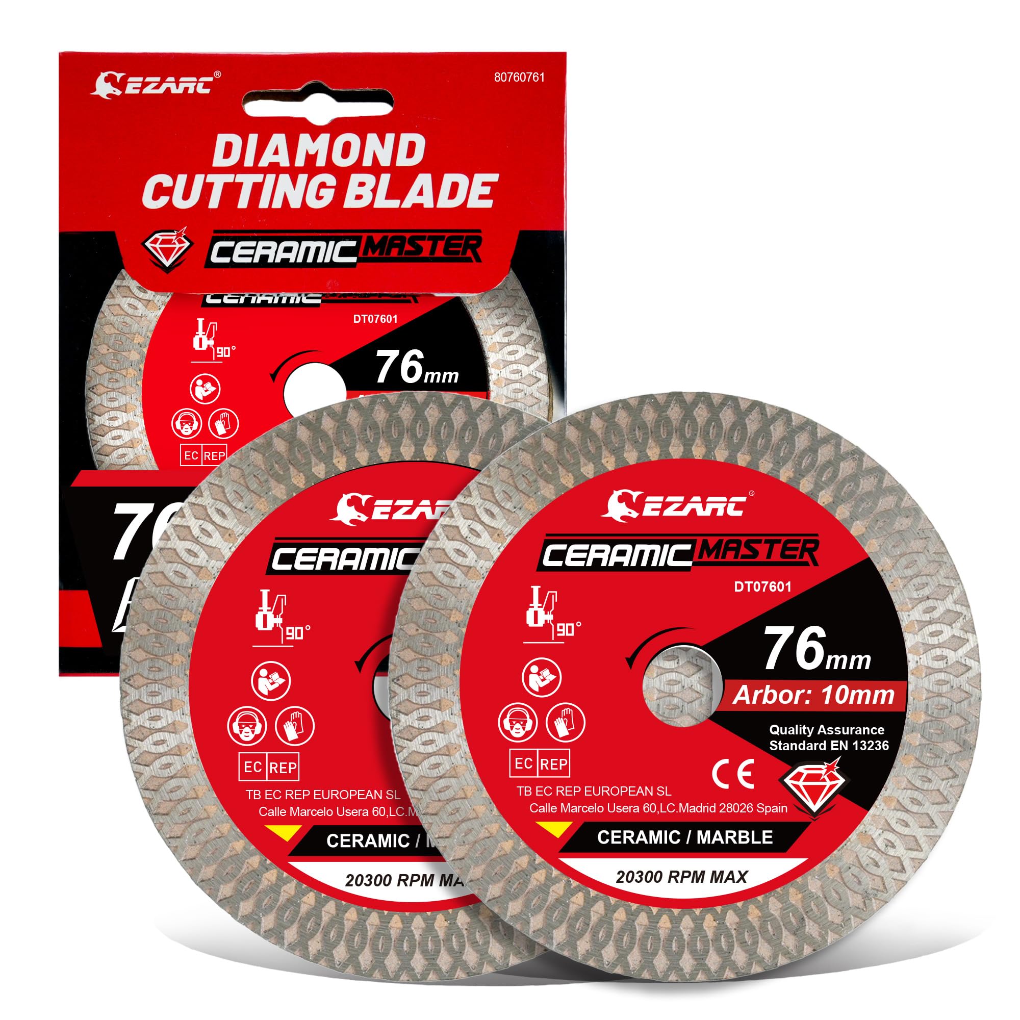 EZARC 76mm Diamond Cutting Disc