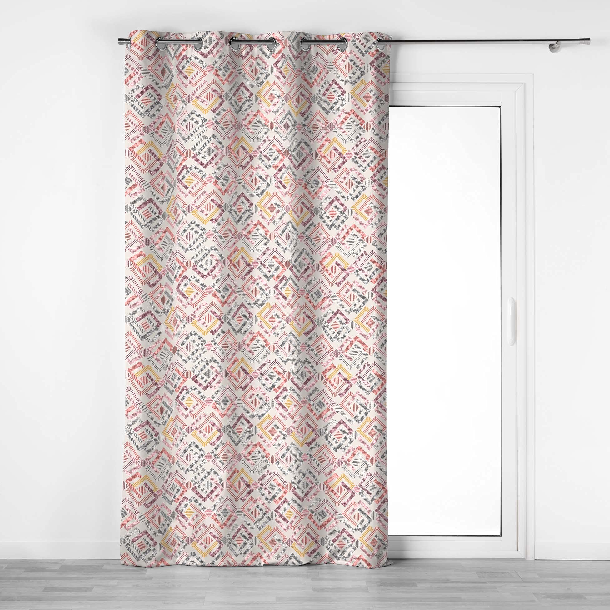 douceur d'Intérieur Eyelet Curtains Orange 140 x 240 cm