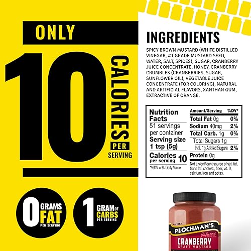 Miniatura 2 de Plochmans - Mostaza de arándano, para untar gourmet de temporada en un frasco