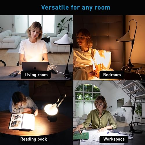 Miniatura 7 de The daylight Company - Lámpara de mesa Cometa - Tecnología Ray - Temperatura de color 6,000 K  2,700 K - Puerto USB integrado - LED brillante 95+