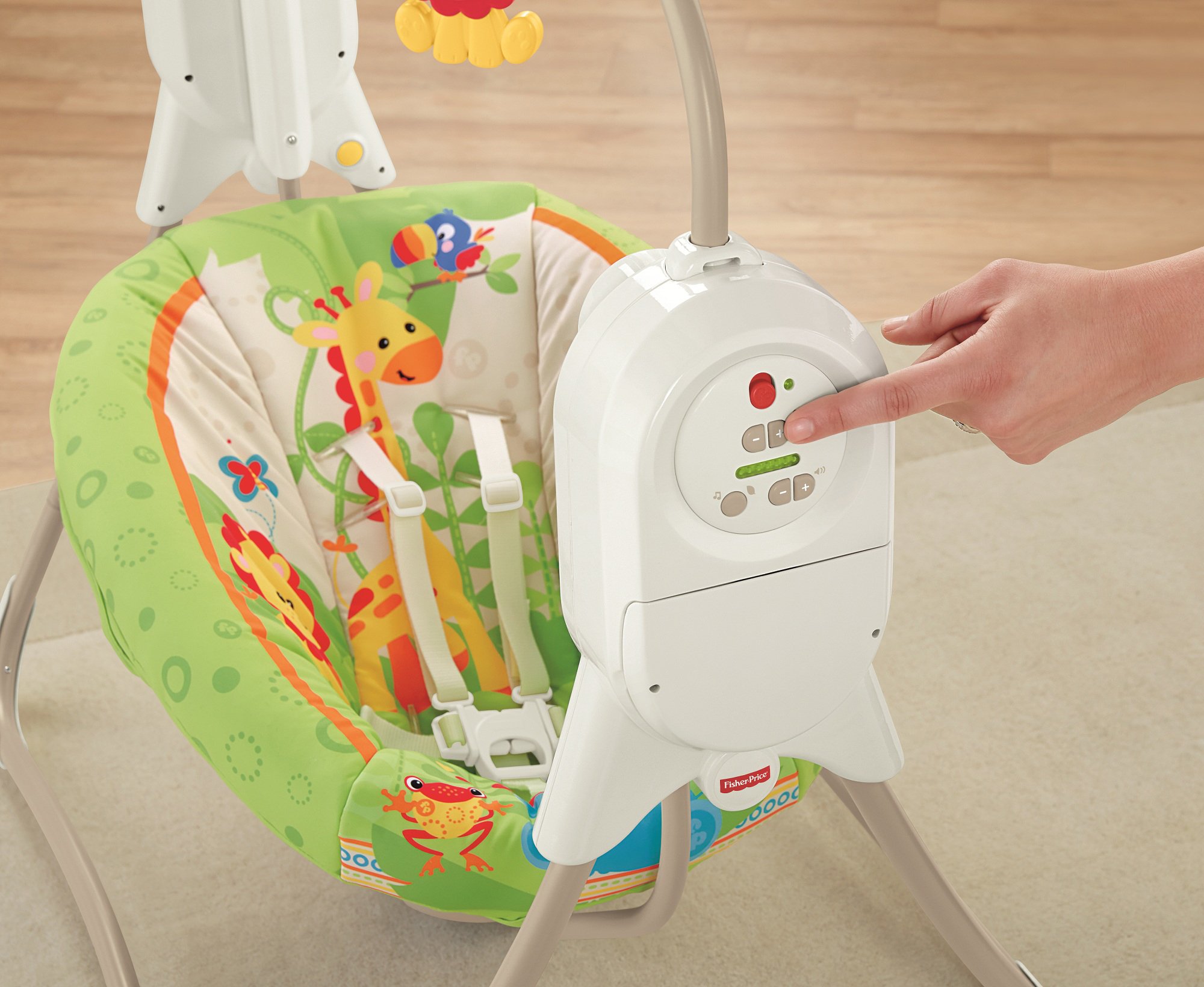 Fisher-Price Baby Gear BFH05 - Altalena Salva Spazio Cuccioli della Natura