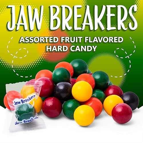 Miniatura 5 de Jaw Breakers - Caramelos de Halloween | Bolsa de 2 libras | Surtido de sabores de frutas | Caramelos duros envueltos individualmente |