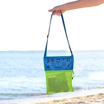 Sand Dipper Shell Collecting Beach Bag (3 Pocket)
