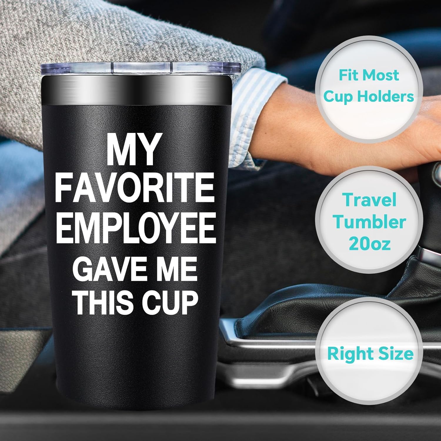 BIRGILT My Favorite Employee Gave Me This Cup - Funny Boss Gifts from Employee - Bosses Day Gifts for Men, Women - Birthday Christmas Appreciation Gift for Supervisor, Leader, Employer - 20oz Tumbler - Image 7