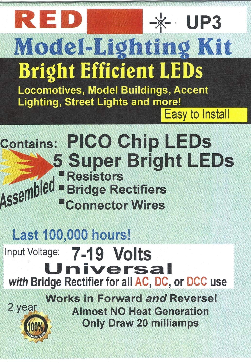 Evan Designs UP3 Red Pico chip, Pkg=5