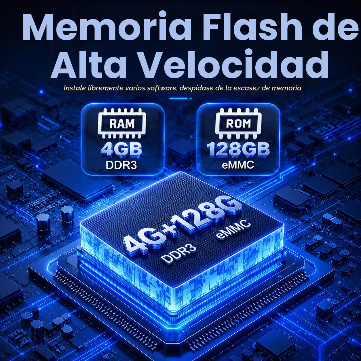 Caja Android TV 2026 v14, 8K, 4GB RAM + 128GB ROM, GPU Mali-G31, WiFi Doble Banda 2.4G/5G y Bluetooth 5.0, Puertos USB 2.0/3.0 y HDMI, Caja Inteligente sin miniteclado, reproducción 3D