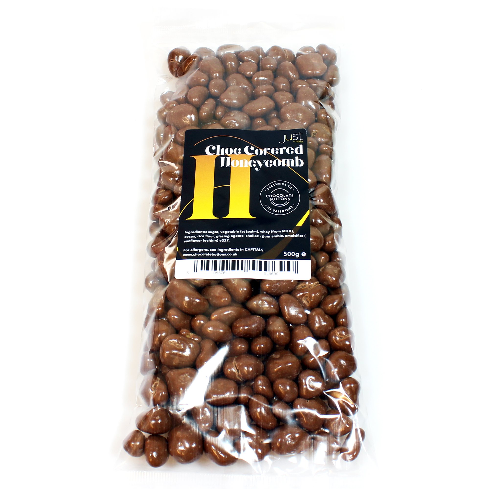 Just Treats Chocolate Honeycomb (500g Share Bag)…