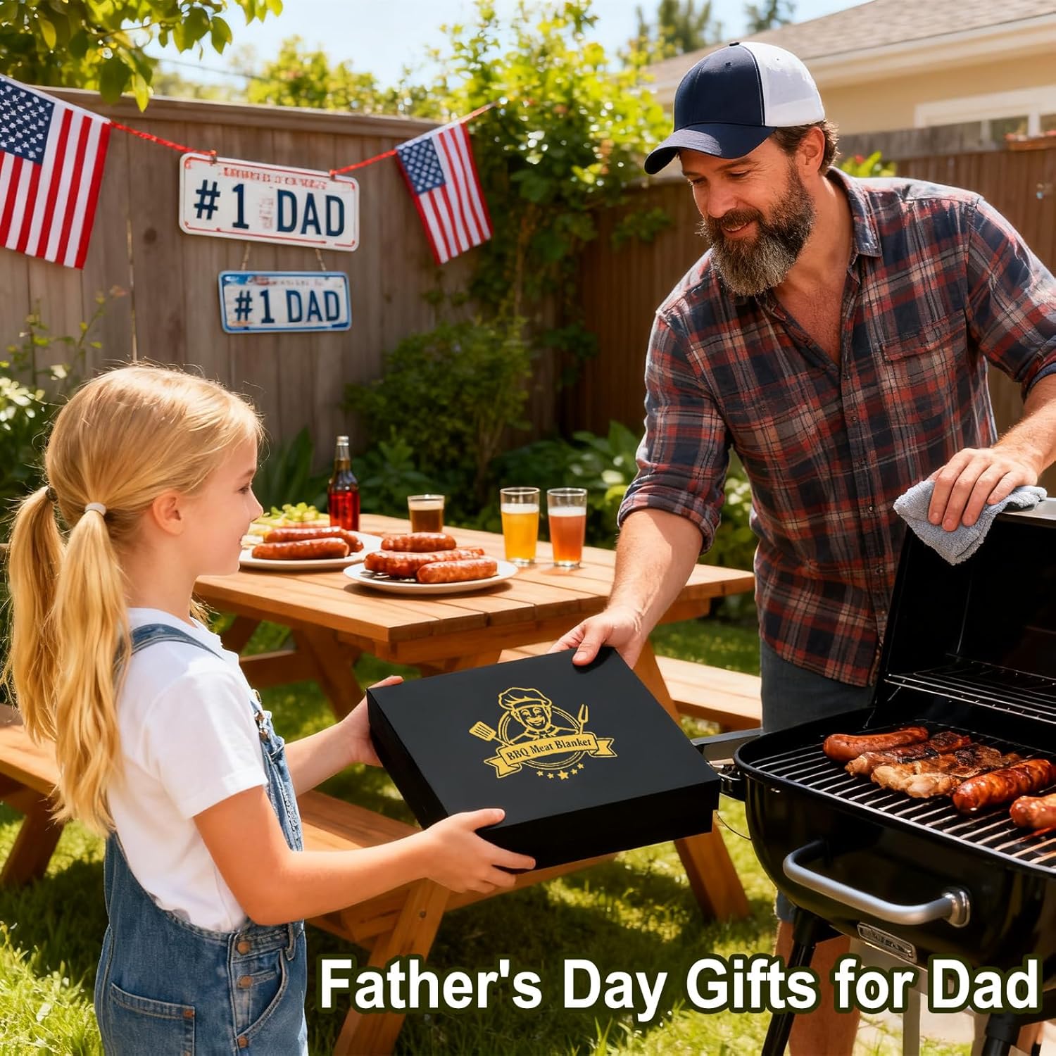 21in BBQ Blanket for Resting Meat, Insulated Bag Lock in Juices for Large Brisket/Turkey, Father's Day Grill Gift for Dad Men, 4th of July Grilling Smoker Accessory for Backyard BBQs & Camping