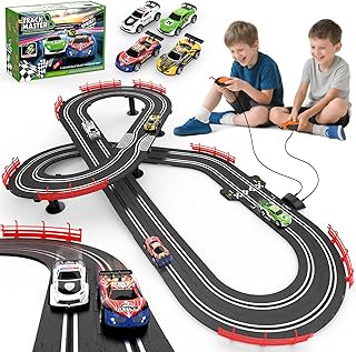Slot Car Race Track Set with Lap Counter