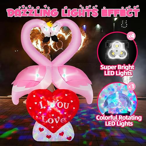 Vista 87 de Inflables de Navidad de 12 pies de largo, decoraciones para exteriores, inflables de Papá Noel en trineo de renos, luces LED integradas