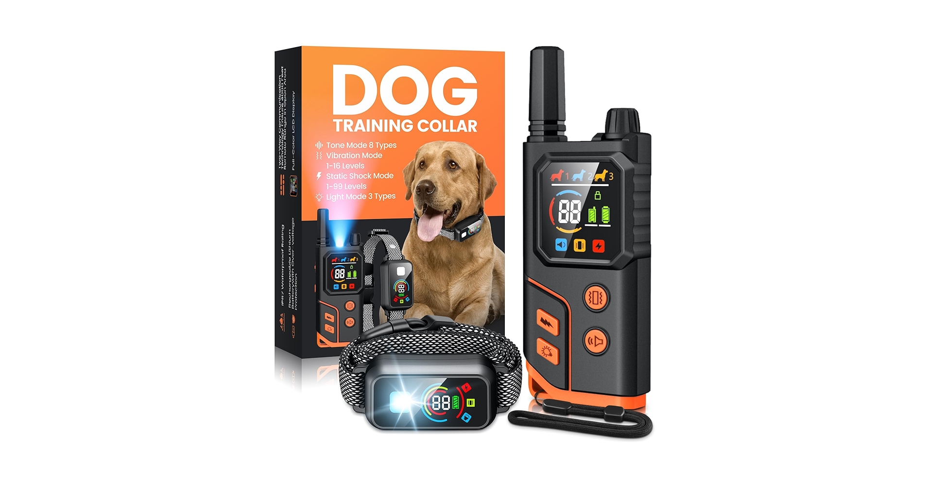 Amazon.com: Dog Shock Collar 4000FT with Light for Night