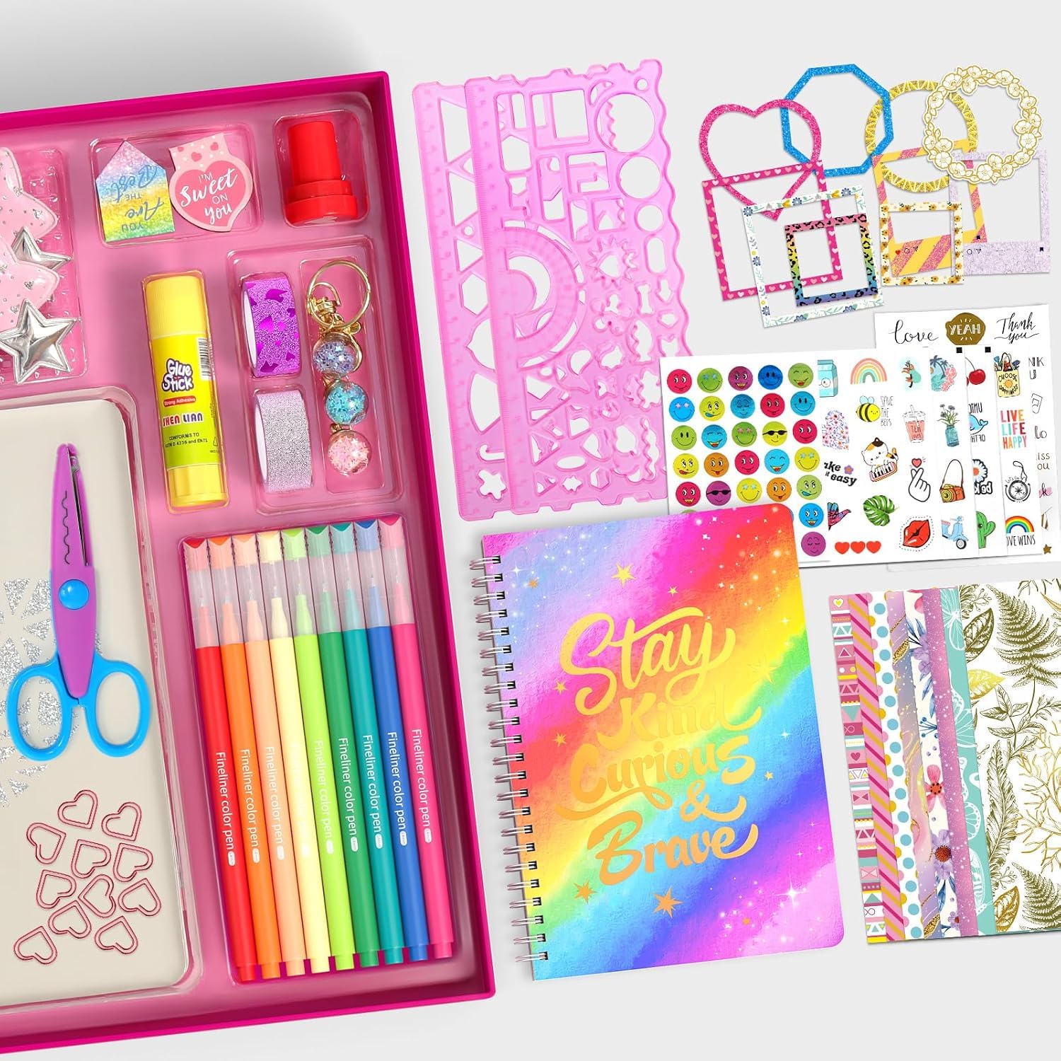 Fournitures Scrapbooking, 72 Pièces Set