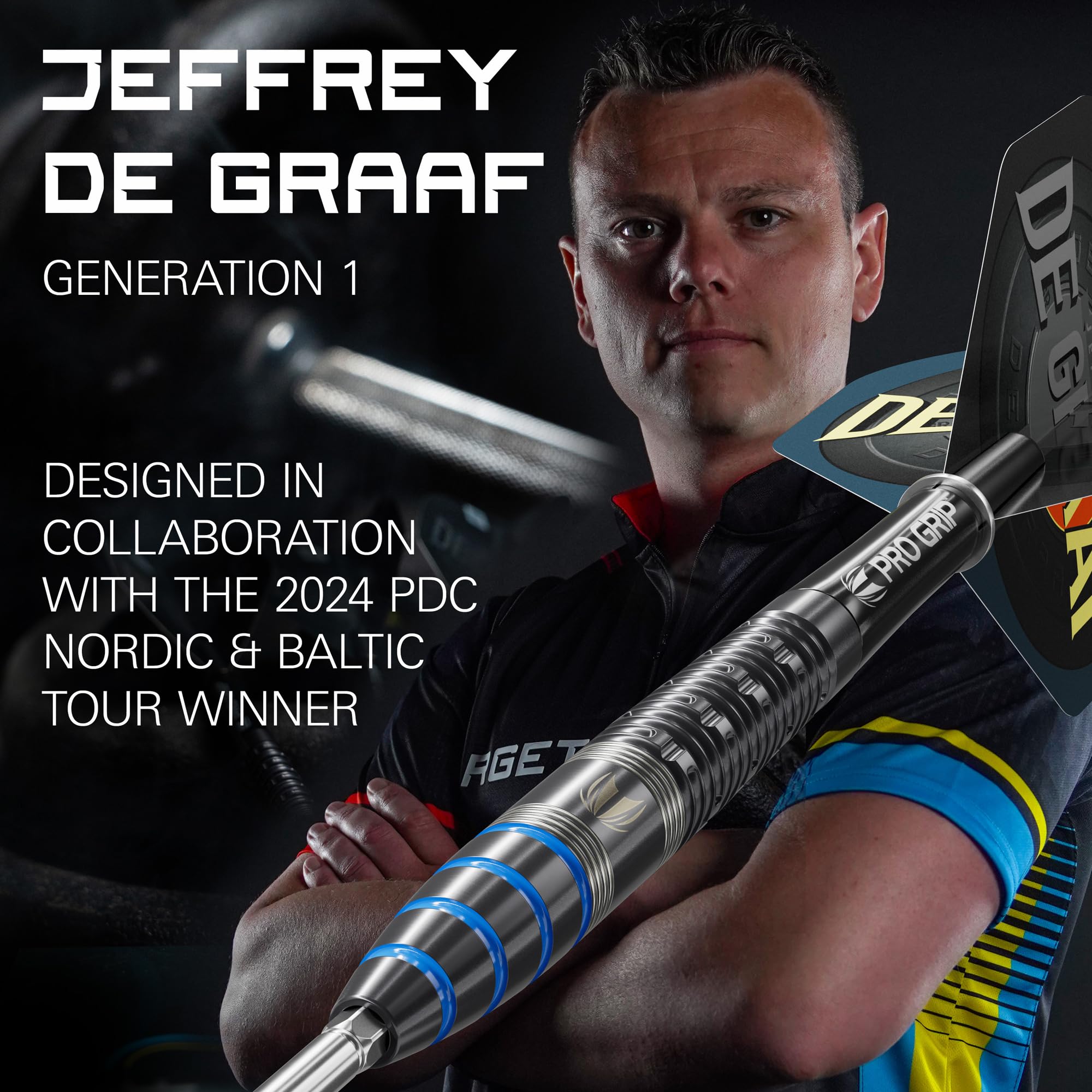 target darts ジェフリーデグラフ　23g SPシステム TARGET Darts Jeffrey de Graaf Gen 1 Steel Tip Swiss Point