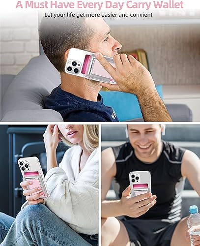 Miniatura 67 de ExtreLife Magsafe Wallet, cartera magnética más fuerte para iPhone 17/16/15/14/13/12, para tarjetero Magsafe con 2 ranuras para tarjetas, bloqueo