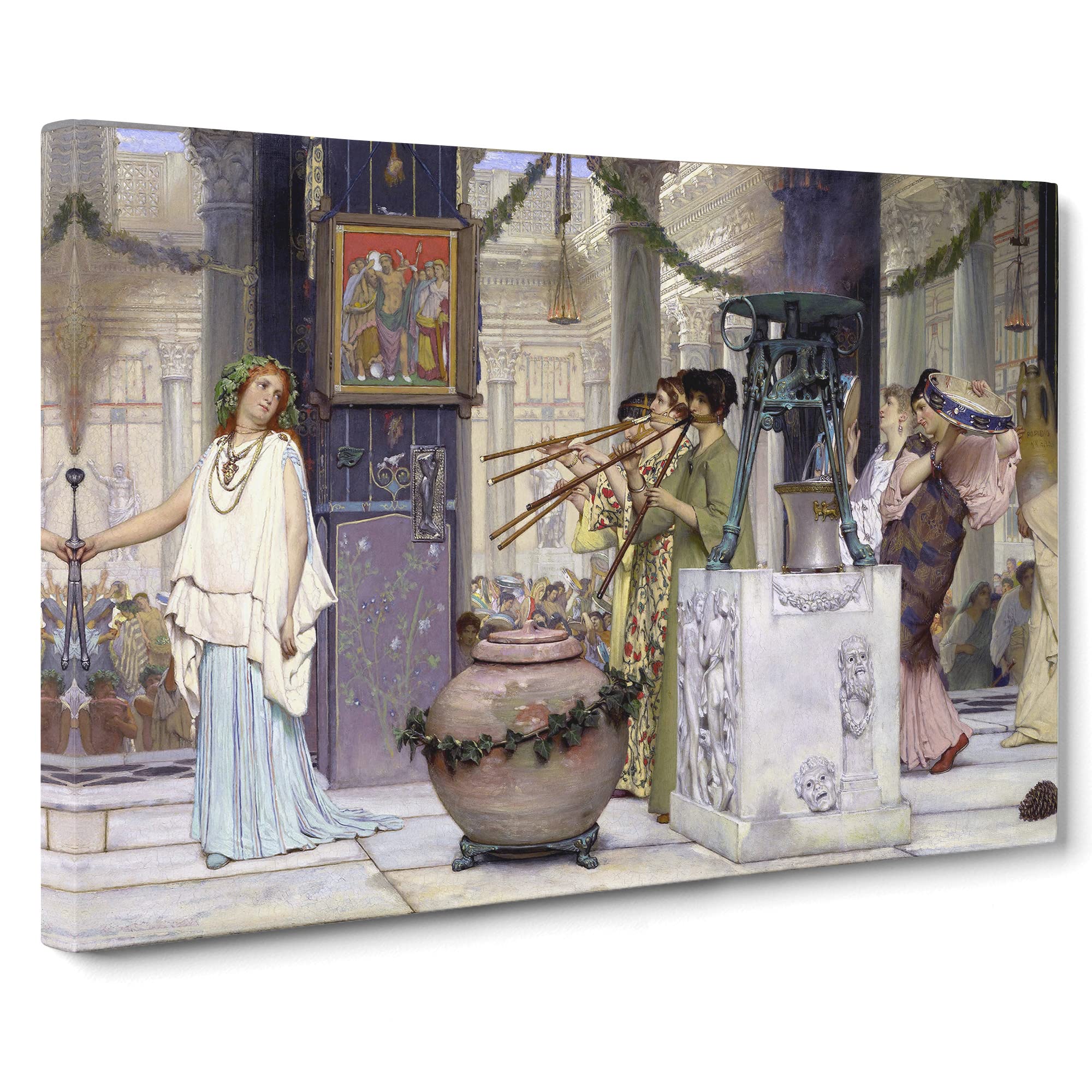 The Vintage Festival By Lawrence Alma Tadema Canvas Print, Mixed, 25L x 50W cm