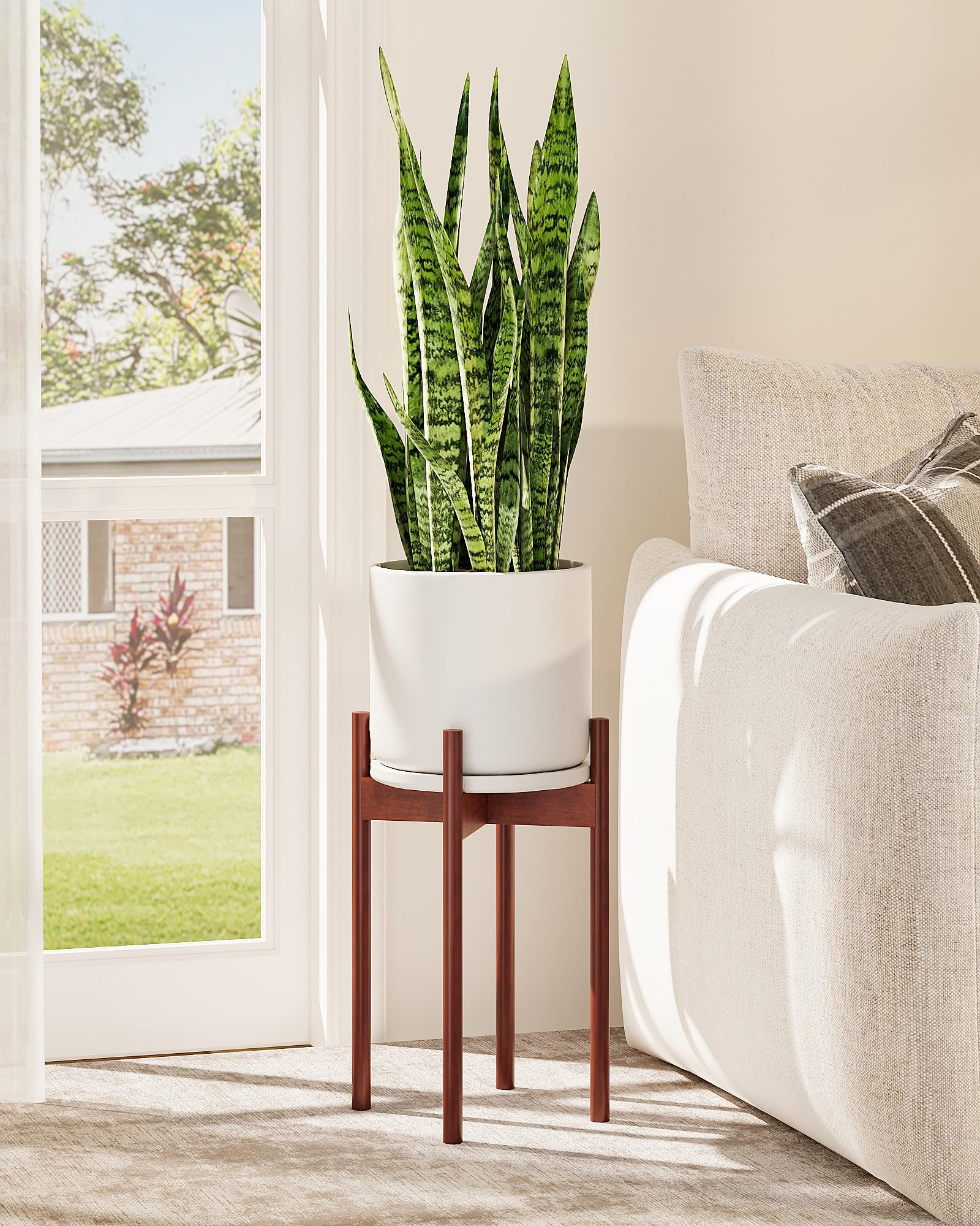 GENTINGBRO Adjustable Bamboo Plant Stand