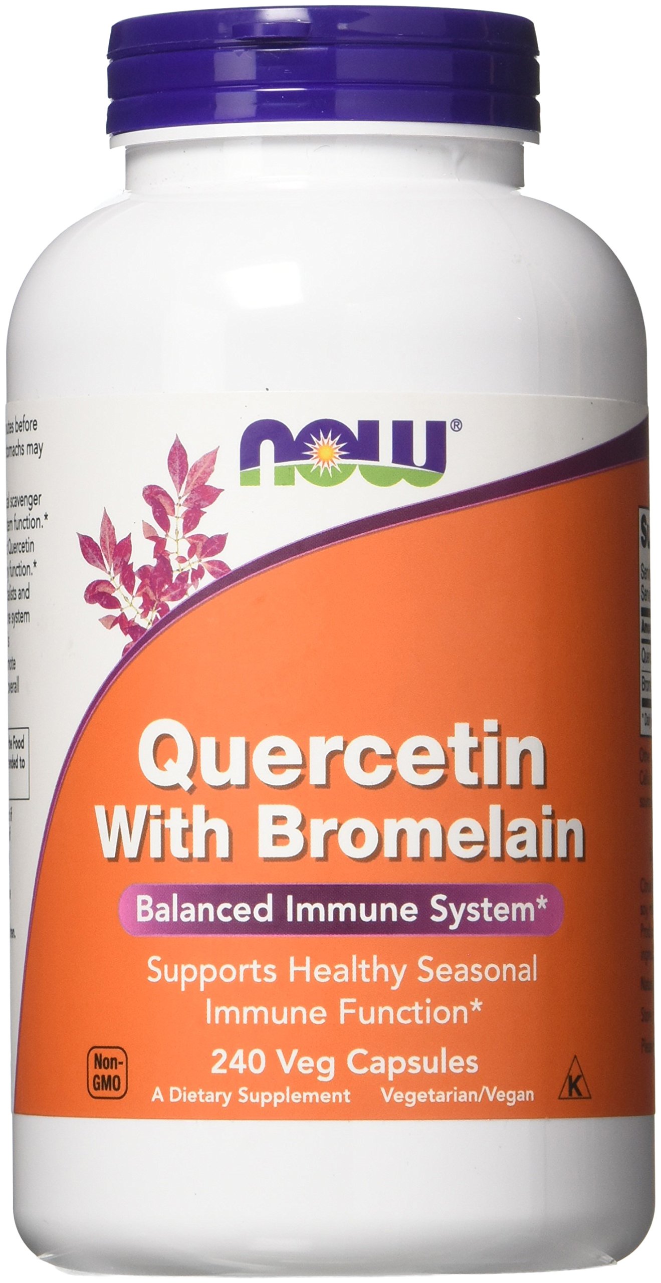 NOWFoods Quercetin With Bromelain 240 Vcaps