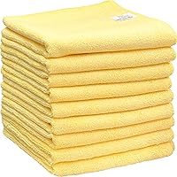 SimpleHouseware 9-Pack Microfiber Cleaning Towels 16x24" 325 GSM - Heavy Duty Reusable Cloths for Kitchen, Home, Car Cleaning