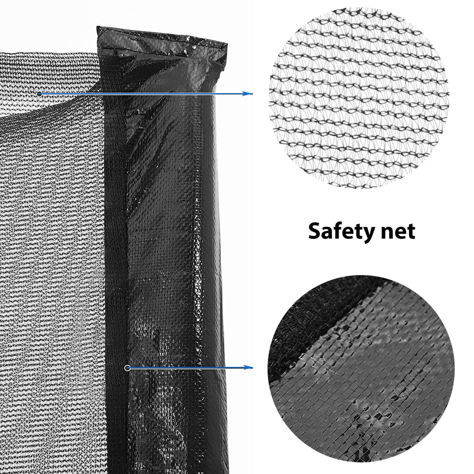 Set Di 12 Coperture Per Trampolino, Set Di Pali Di Ricambio Per Trampolino, Protezione Per Trampolino Da Esterno Per Bambini E Famiglie 71105580