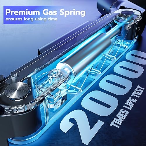 Miniatura 7 de ARES WING Soporte de escritorio con brazo para monitor único para monitores ultraanchos de 17 a 49 pulgadas, brazo de monitor único resistente con