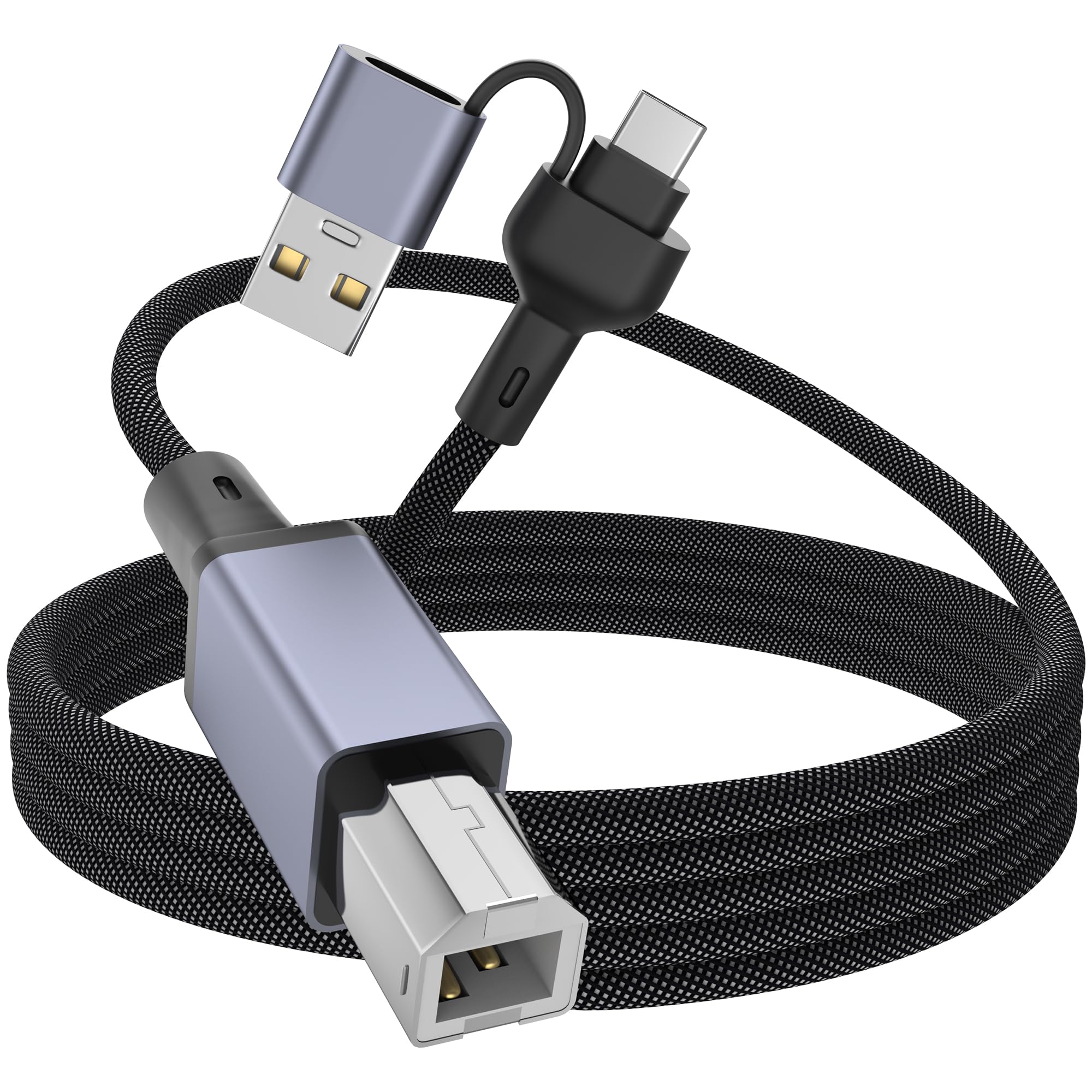Amazon.com: WORLDBOYU USB Cable - USB A & C to USB-B 2.0 for