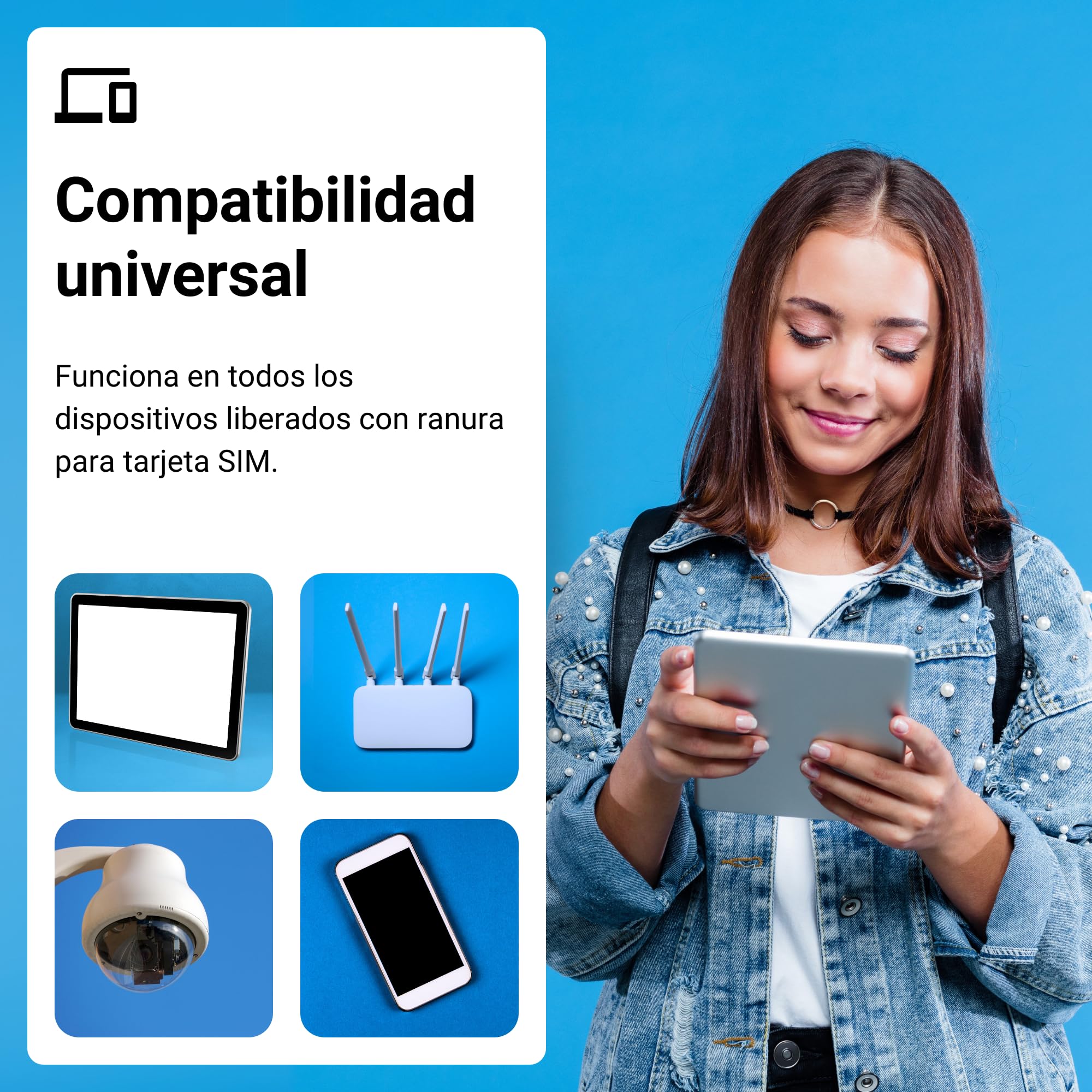 SIM Datos Multired 4G/5G Prepago España y UE. Activación Automática Primer Uso. Ideal Dispositivos IoT y Cámaras. 6 GB | 12 Meses