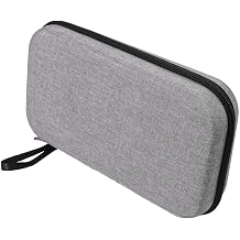 Table Tennis Racket Case for 2 Paddles and 6 Balls, Hard EVA Shell Protective Bag with Soft Lining, Portable Storage Box with Zipper for Ping Pong Equipment