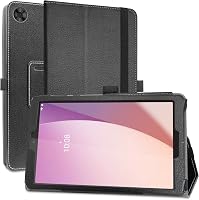 MAMA MOUTH Lenovo Tab M8 4th Gen Védőtok - Minőségi PU Bőr Tablet Tok 8 Colos TB300FU Modellhez, Fekete (Nem Kompatibilis 2nd/3rd Gen) 1