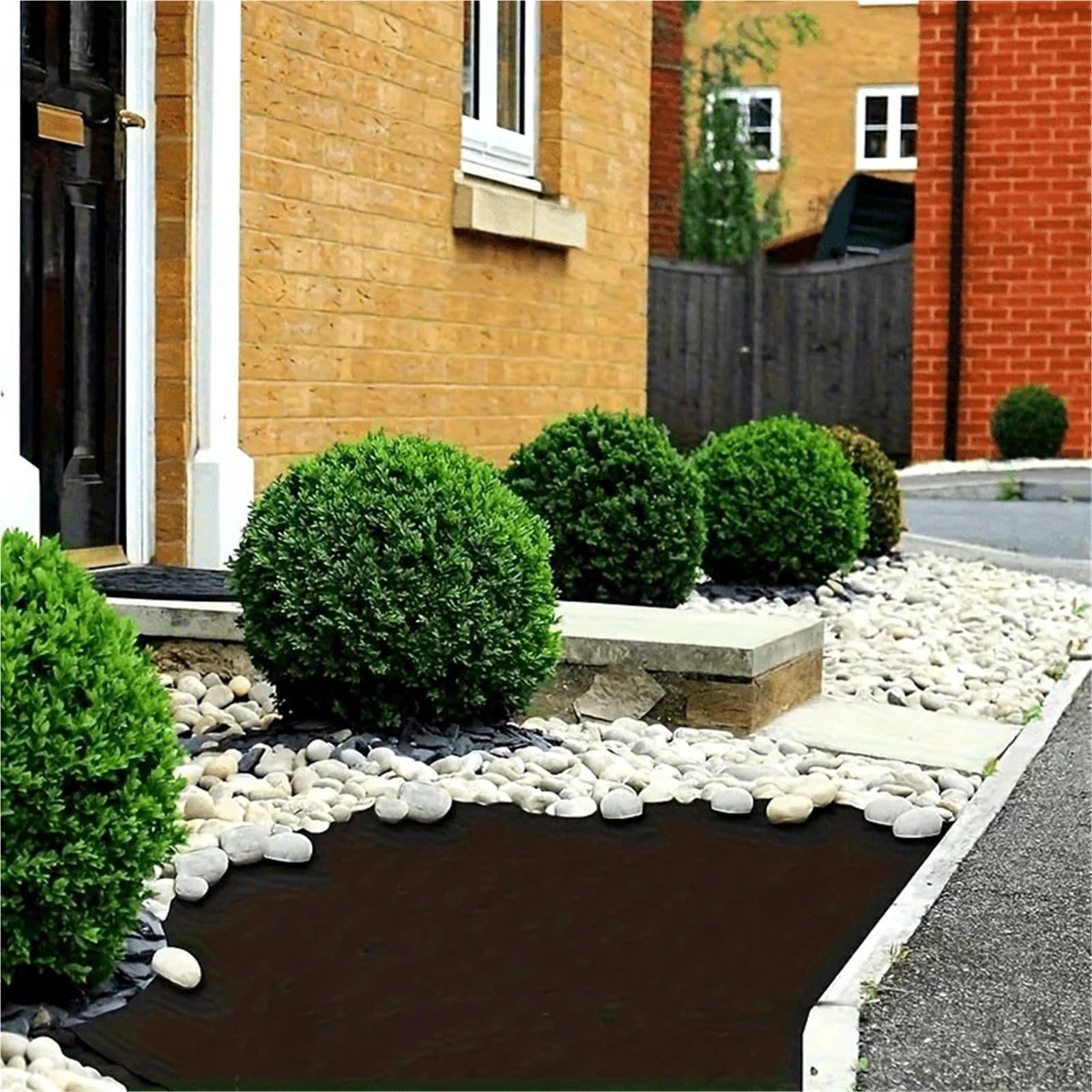 Telo Pacciamatura Tessuto for Terreni Pesanti in Tessuto paesaggistico, barriera Traspirante Contro Le Erbacce for drenaggio Esterno, aiuole, Erba