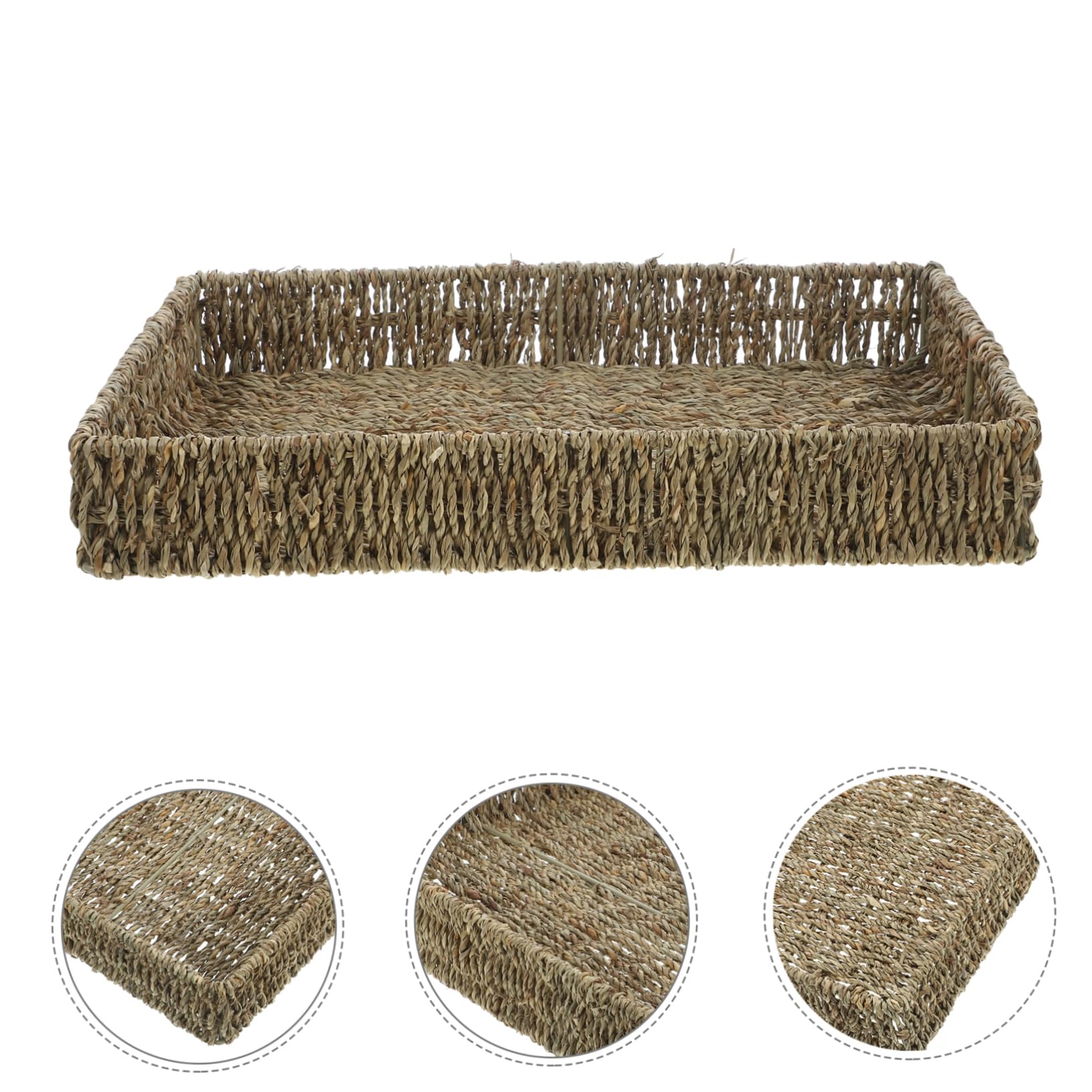 Cesta Tejida Para Almacenaje Organizadora De Artículos Decorativa Hogar