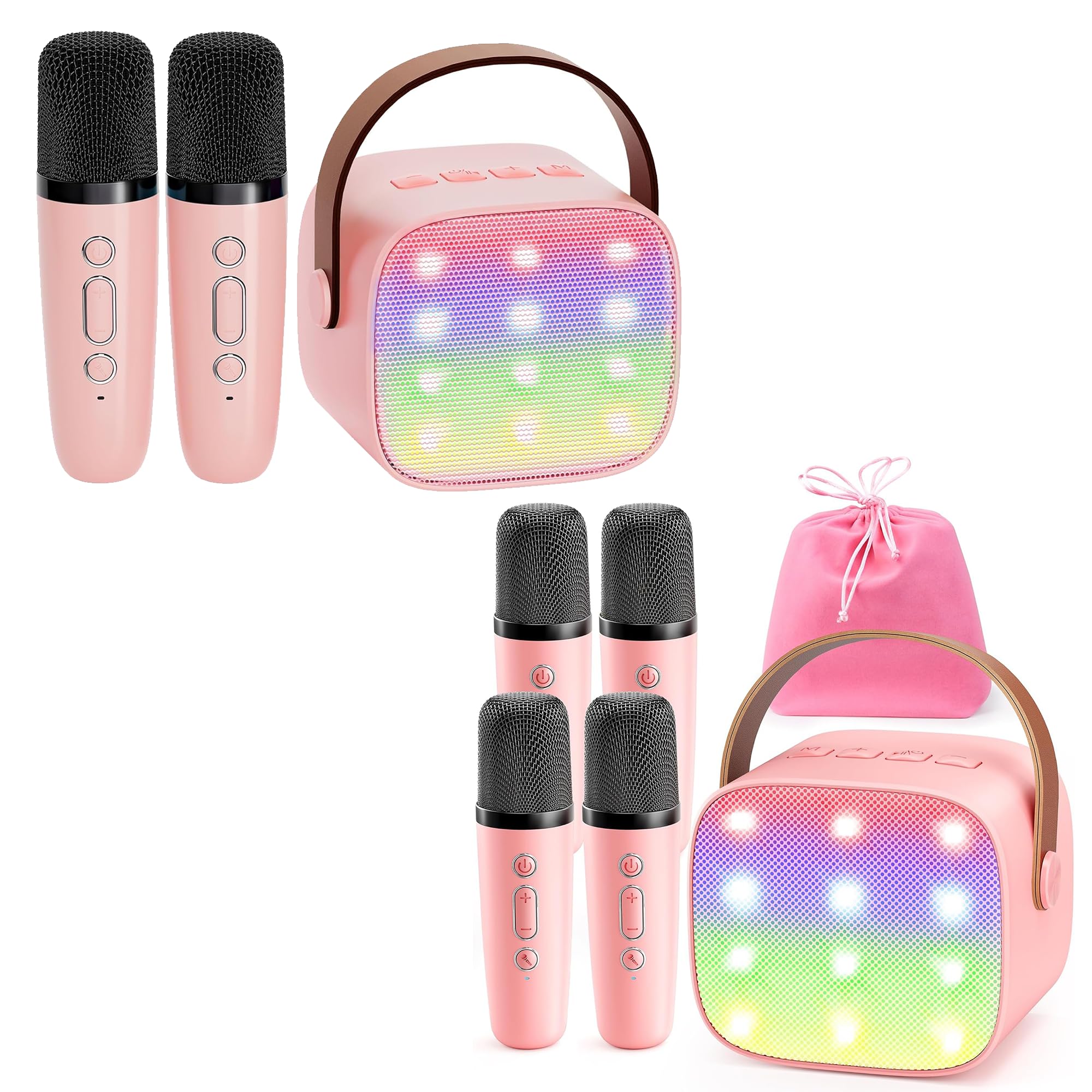 Karaoke Machine YLL Mini For Kids & Adults - Portable Speaker With 4 ...