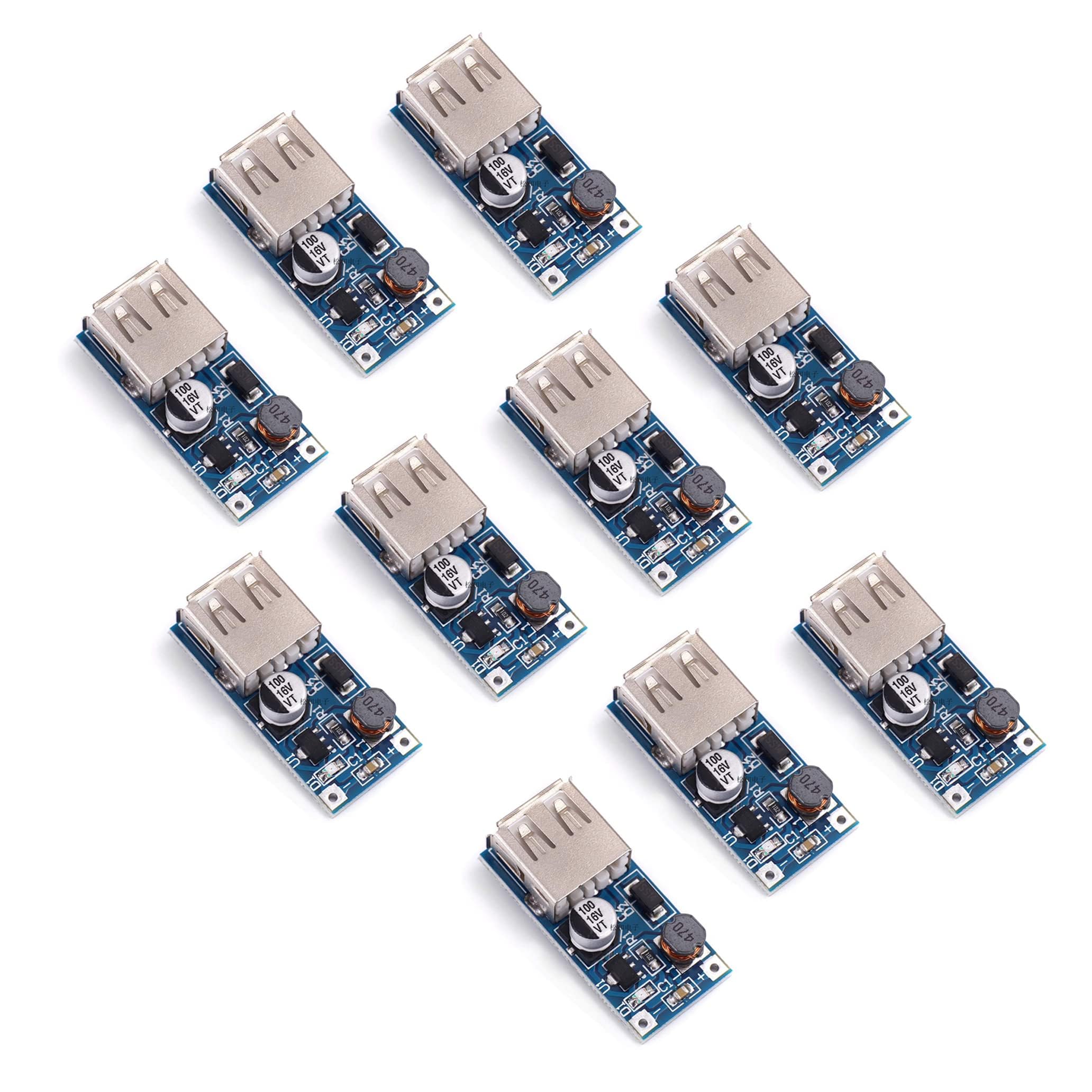Teyleten Robot DC-DC 0.9V-5V to 5V PFM 600MA Step Up Boost Converter Supply Voltage Module Mobile Power Bank USB Boost Converter Charger Board Module 10PCS-image-37