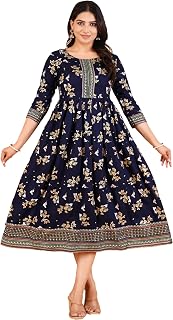 Tropwear Women's Pre and Post-Pregnancy & Nursing Mom Dress | Rayon Anarkali Comfortable Maternity Feeding Kurta Dress wit... Price In India