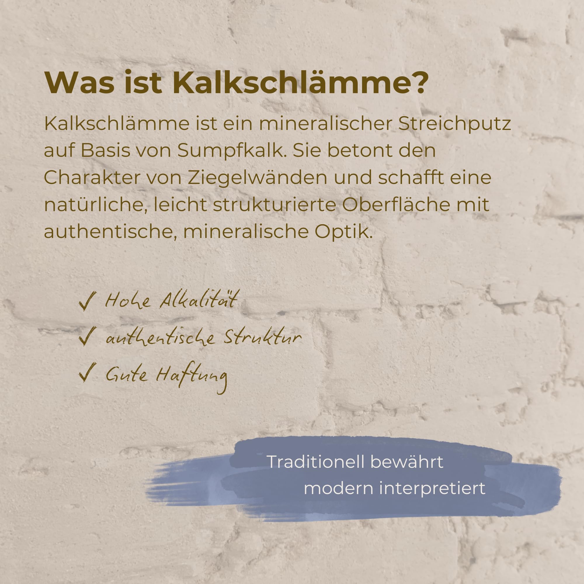 Kalkschlämme, Rustikale Oberfläche | Bianco Latte, S - 2,5 kg