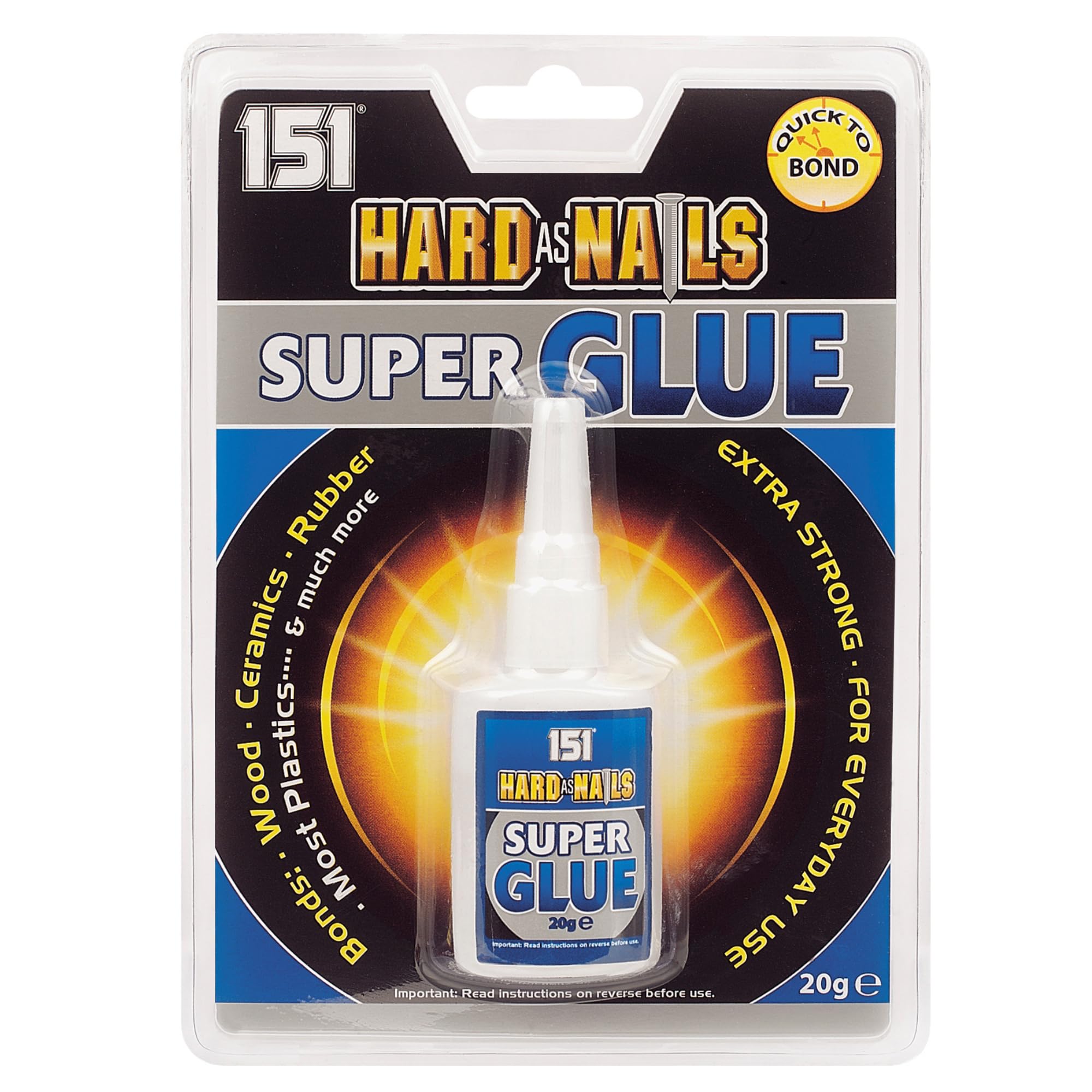 151 Hard As Nails Adhesive Super Glue