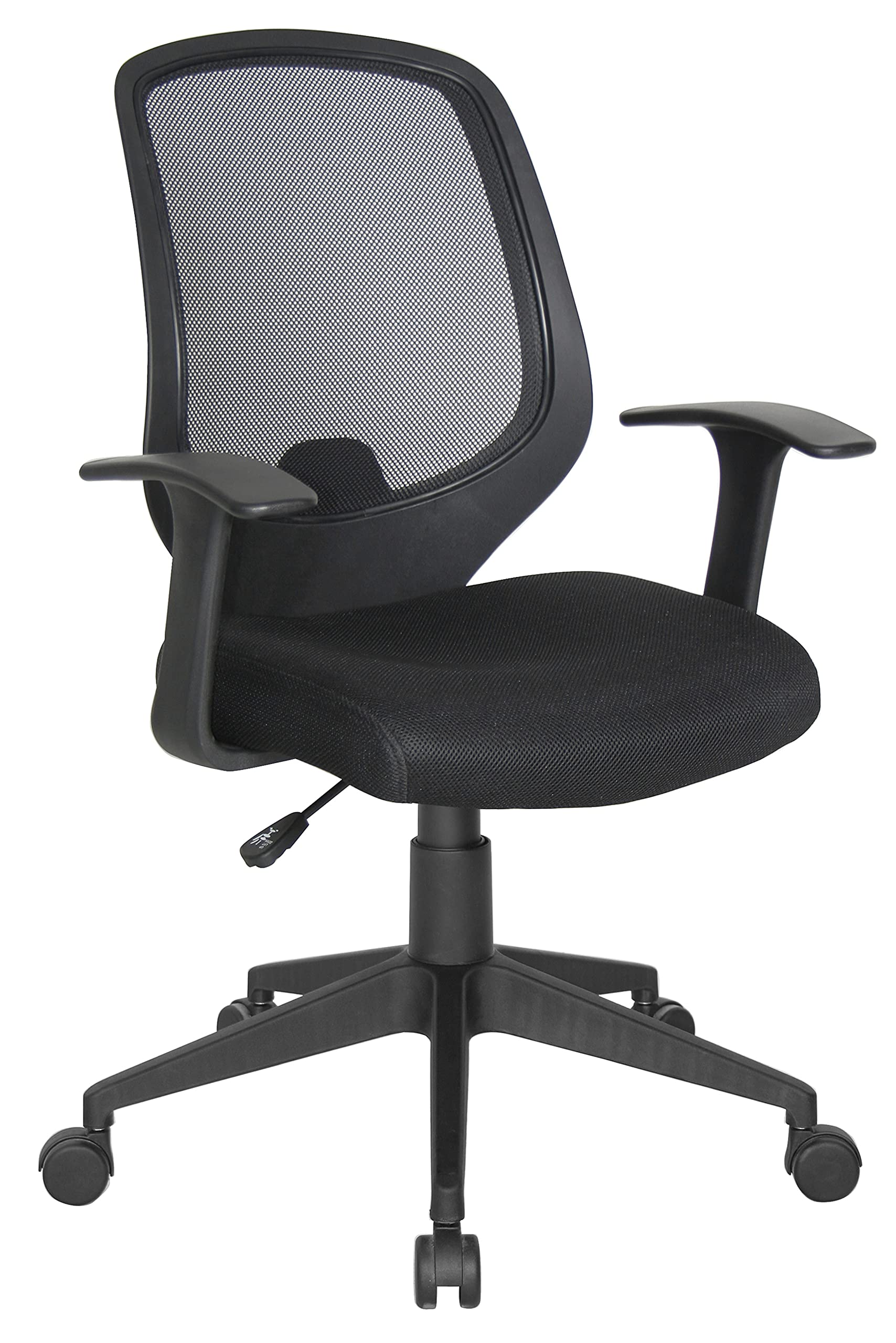 OFM ESS Collection Mesh Swivel Task Chair, with Arms, Black
