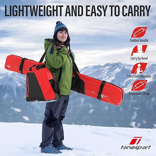 Miniatura 10 de Ski Boot Bag - Snowboard Boot Bag - Ski Boot and Helmet Gear Bag - Snowboard Gear Bag - Ski Boot Bag for Air Travel