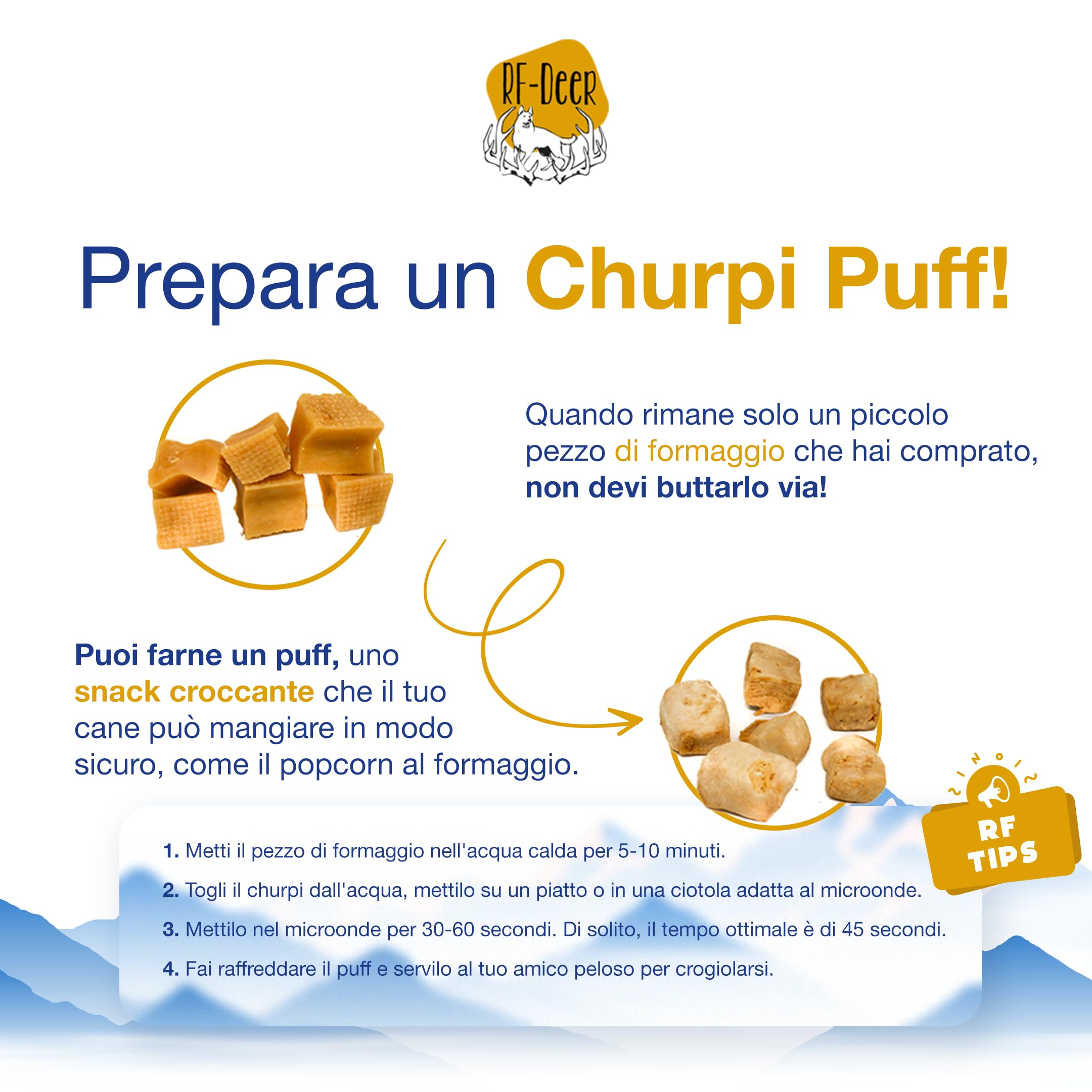 RF-Deer Formaggio himalayano per cani, ricetta tradizionale, XL, 3 pezzi | Ricetta himalayana, latte vaccino, senza glutine, lattosio né OGM, essiccato in affumicatoio, snack da masticare duro