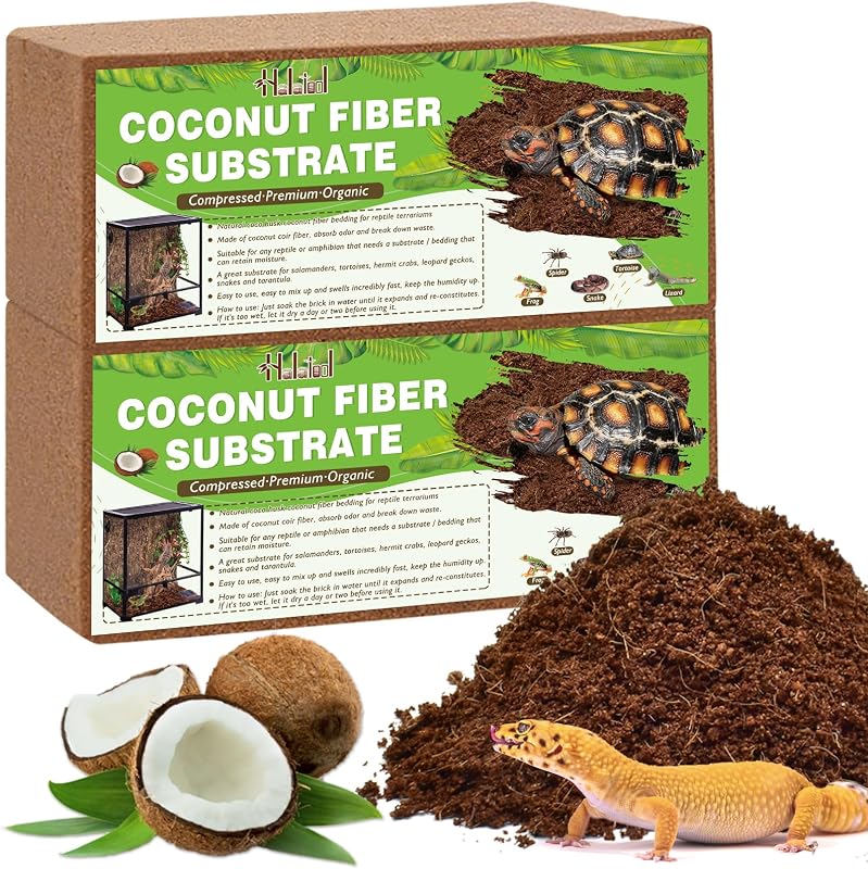 Substrato de Fibra de Coco Comprimida para Terrários Halatool – Pacote com 2