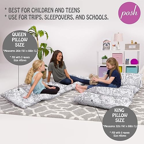 Miniatura 4 de Funda de almohada para el suelo para niños - Fundas premium para almohadas y cojines