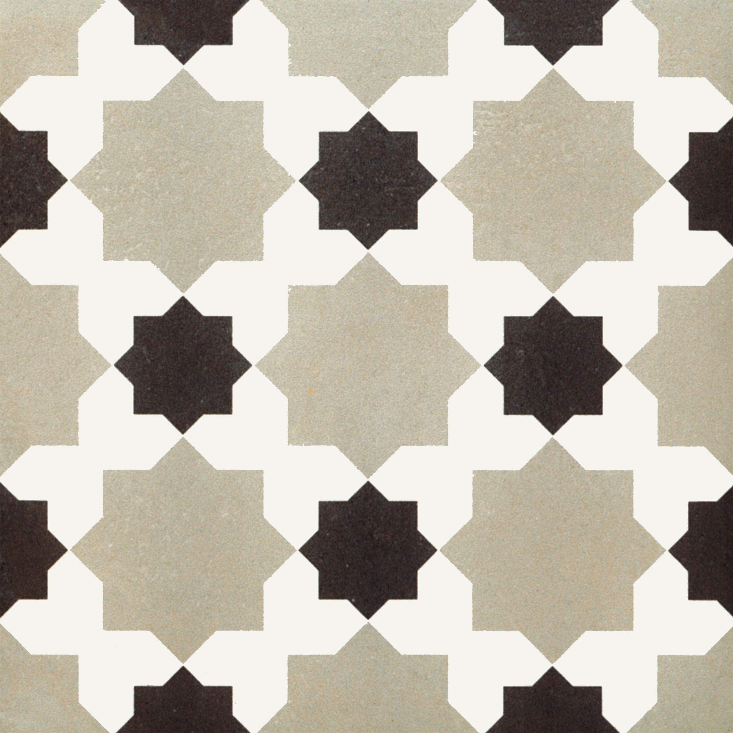 Atlas Ceramics Pattern 4 Reverie Patterned Floor & Wall Porcelain Tile, Decor 4, 200Mm X 200Mm - Kitchen Or Bathroom Splashback