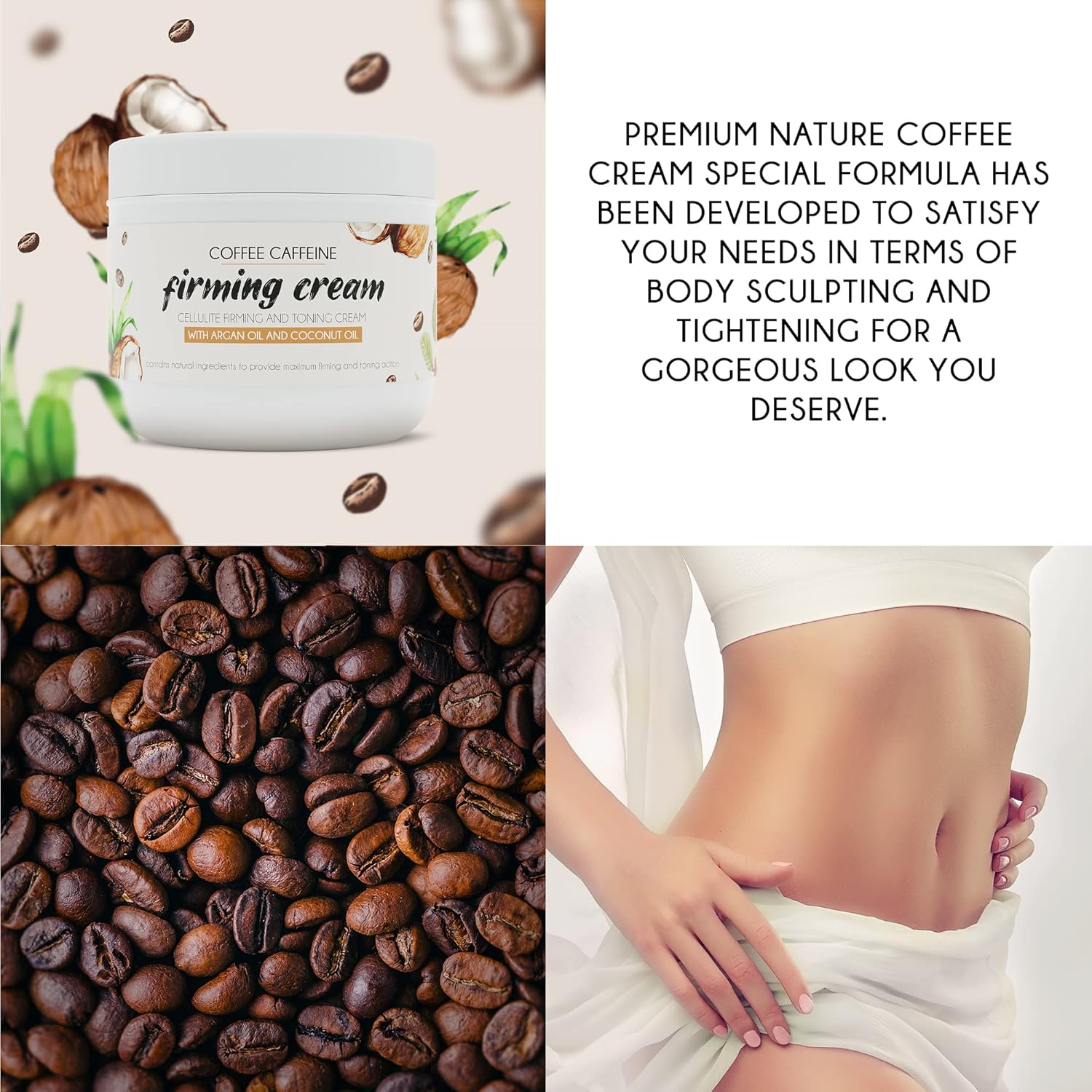 Buy Cellulite Cream Firming Toning Coffee Caffeine Cream 4 oz Anti