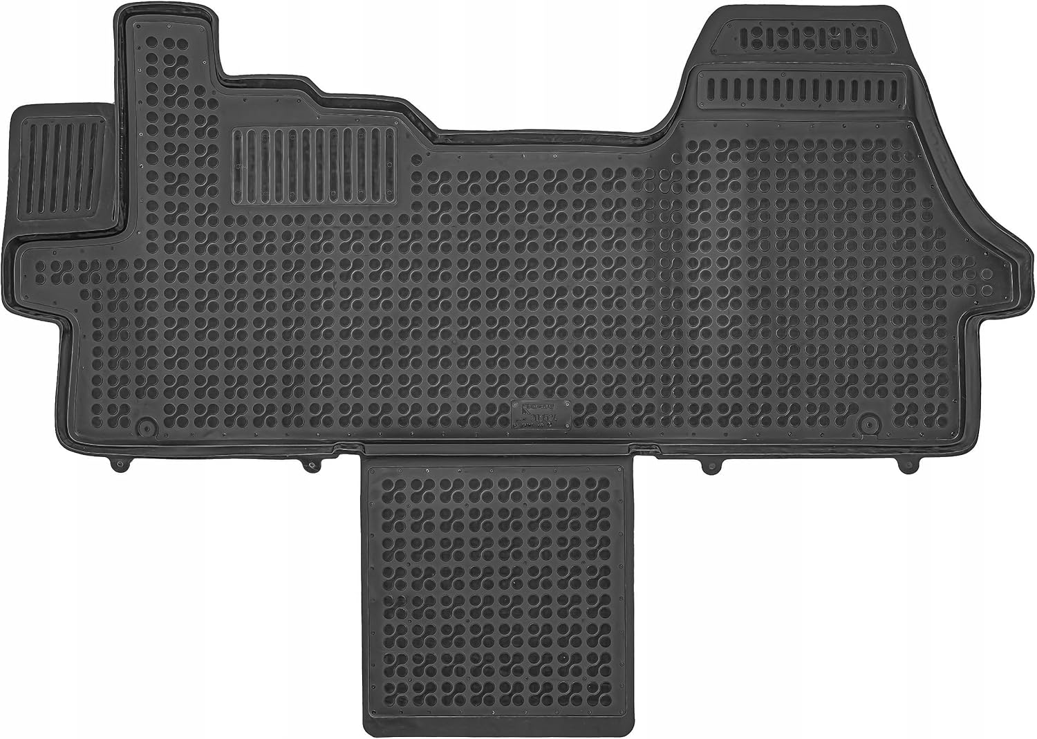 REZAW-PLAST Cargo Mat for Dodge Ram Promaster 2014-2025 with 159EXT Wheelbase All Weather Anti Slip Heavy Duty Bed Liner Rubber All-Season Promaster Van Accessories Black (Front Floor mat)