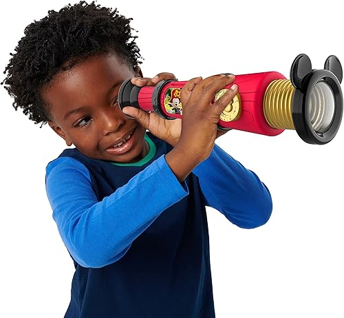 Miniatura 2 de Just Play - Cristal espía de aventura de Mickey Mouse Junior de Disney con sonidos, disfraz de pirata y juego de simulación, juguetes para niños a